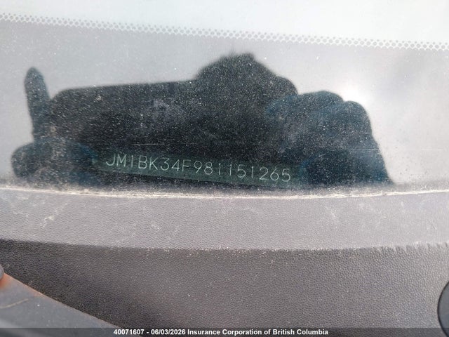 Aukcja sprzedaży 2008 Mazda 3 I, vin: JM1BK34F981151265, numer aukcji: 40071607