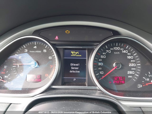 40071612 :رقم المزاد ، WA1JYCFE7AD002396 vin ، 2010 Audi Q7 مزاد بيع