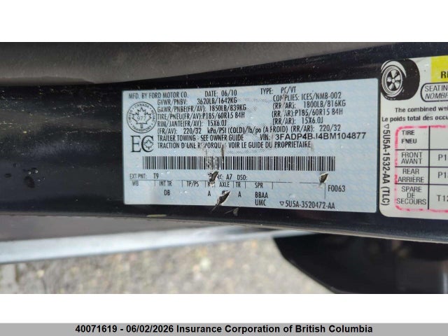 Продажа на аукционе авто 2011 Ford Fiesta Se, vin: 3FADP4BJ4BM104877, номер лота: 40071619
