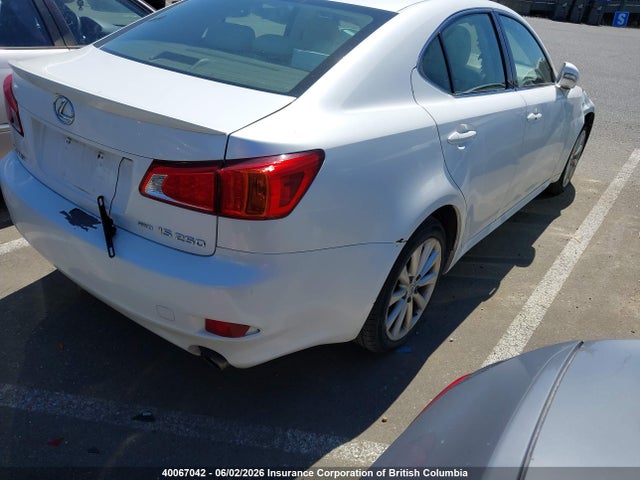 2010 Lexus Is 250 მანქანა იყიდება აუქციონზე, vin: JTHCF5C20A5038305, აუქციონის ნომერი: 40067042