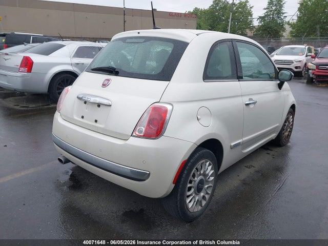 2012 Fiat 500 მანქანა იყიდება აუქციონზე, vin: 3C3CFFCR8CT106703, აუქციონის ნომერი: 40071648