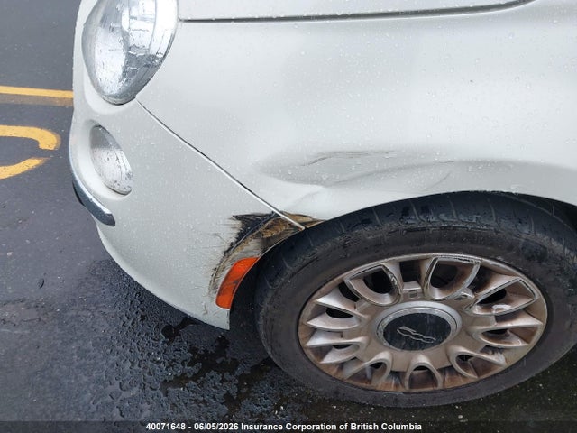 2012 Fiat 500 მანქანა იყიდება აუქციონზე, vin: 3C3CFFCR8CT106703, აუქციონის ნომერი: 40071648
