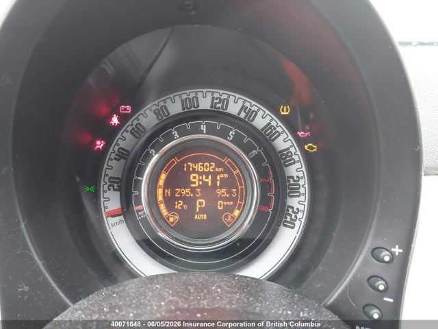 2012 Fiat 500 მანქანა იყიდება აუქციონზე, vin: 3C3CFFCR8CT106703, აუქციონის ნომერი: 40071648