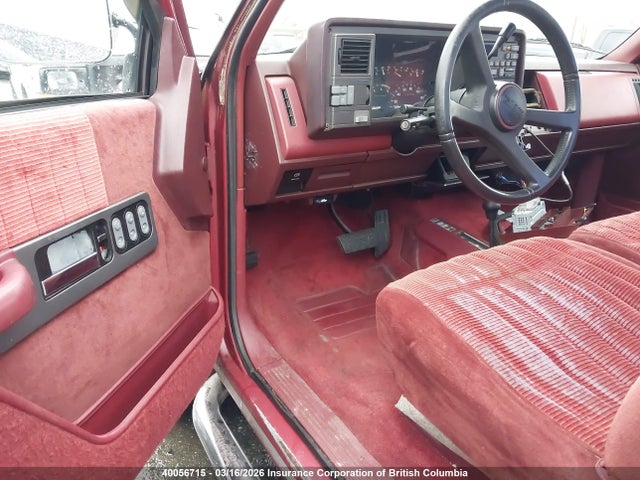 1991 Gmc Sierra K1500 მანქანა იყიდება აუქციონზე, vin: 1GTDK14K9MZ510300, აუქციონის ნომერი: 40056715