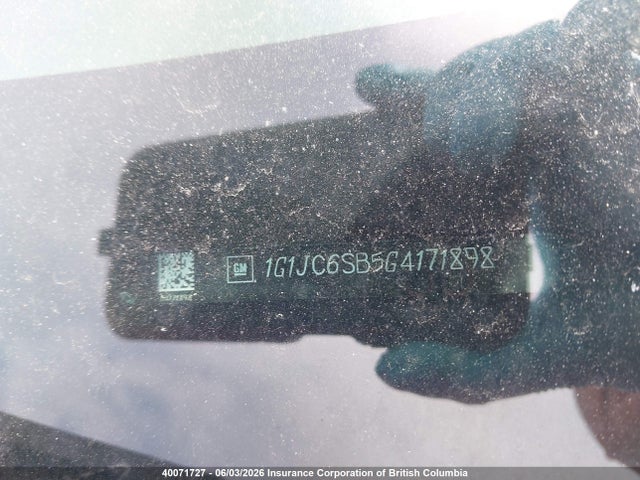 Aukcja sprzedaży 2016 Chevrolet Sonic, vin: 1G1JC6SB5G4171898, numer aukcji: 40071727