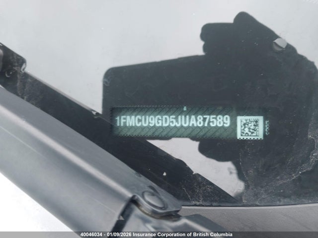 Продажа на аукционе авто 2018 Ford Escape Se, vin: 1FMCU9GD5JUA87589, номер лота: 40046034