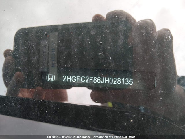 Honda CIVIC EX 2018 2HGFC2F86JH028135 Image 19