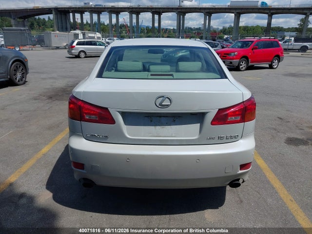 Aukcja sprzedaży 2006 Lexus Is 250, vin: JTHCK262X62003155, numer aukcji: 40071816