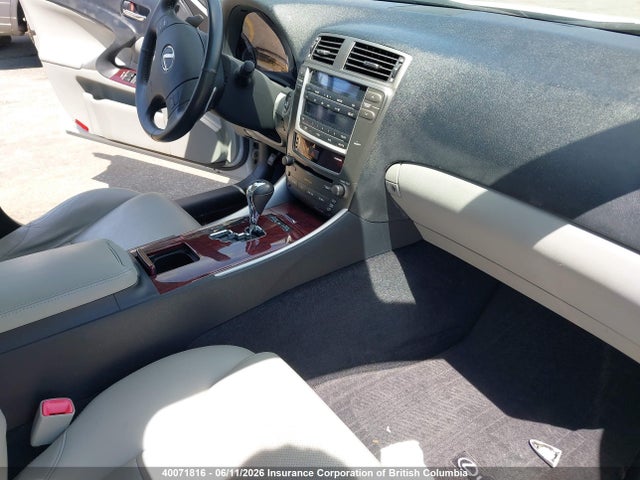 Aukcja sprzedaży 2006 Lexus Is 250, vin: JTHCK262X62003155, numer aukcji: 40071816
