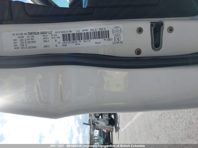 2012 Jeep Grand Cherokee Overland მანქანა იყიდება აუქციონზე, vin: 1C4RJFCGXCC280190, აუქციონის ნომერი: 40071823