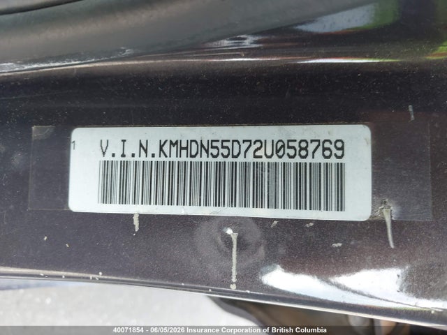 Aukcja sprzedaży 2002 Hyundai Elantra Gls/gt, vin: KMHDN55D72U058769, numer aukcji: 40071854