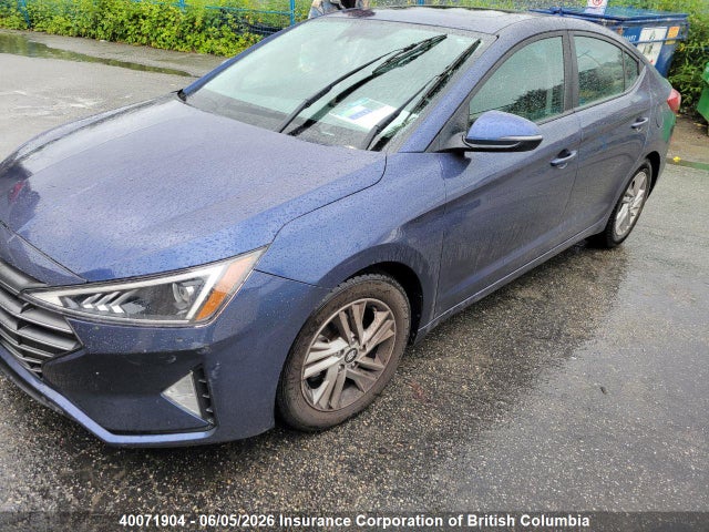 2019 Hyundai Elantra Preferred მანქანა იყიდება აუქციონზე, vin: KMHD84LF6KU871297, აუქციონის ნომერი: 40071904