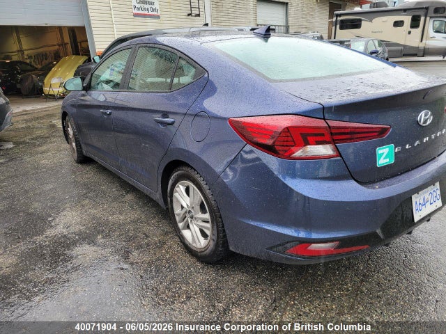 2019 Hyundai Elantra Preferred მანქანა იყიდება აუქციონზე, vin: KMHD84LF6KU871297, აუქციონის ნომერი: 40071904
