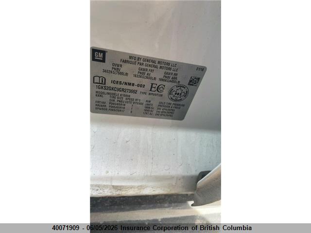 2016 Gmc Yukon მანქანა იყიდება აუქციონზე, vin: 1GKS2GKC9GR273662, აუქციონის ნომერი: 40071909