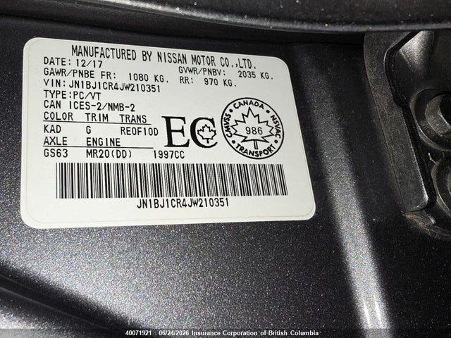 2018 Nissan Rogue Sport S/sv/sl მანქანა იყიდება აუქციონზე, vin: JN1BJ1CR4JW210351, აუქციონის ნომერი: 40071921