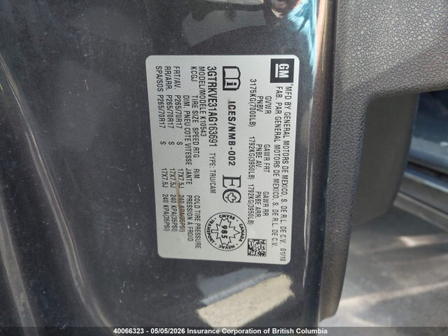 Продажа на аукционе авто 2010 Gmc Sierra K1500 Sle, vin: 3GTRKVE31AG163691, номер лота: 40066323