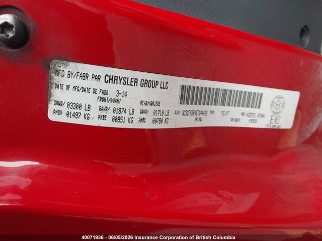 Fiat 500 2014 3C3CFFBR4ET244422 Image 9