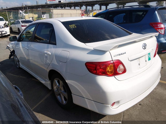 40064940 :رقم المزاد ، 2T1BU40E89C074785 vin ، 2009 Toyota Corolla S/le/xle مزاد بيع