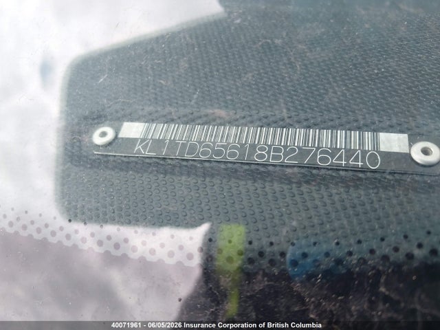 40071961 :رقم المزاد ، KL1TD65618B276440 vin ، 2008 Chevrolet Aveo مزاد بيع