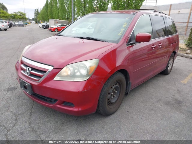 2005 Honda Odyssey Ex მანქანა იყიდება აუქციონზე, vin: 5FNRL38405B509022, აუქციონის ნომერი: 40071971