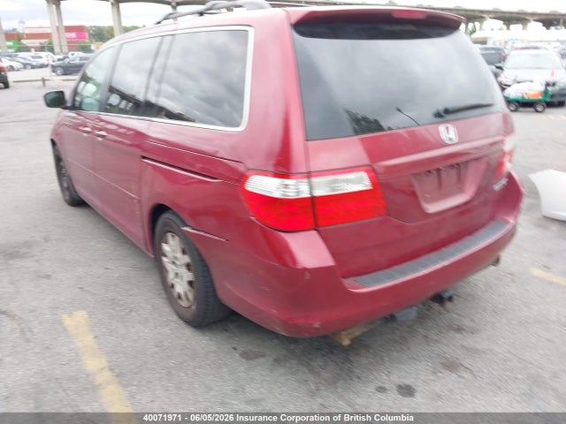 2005 Honda Odyssey Ex მანქანა იყიდება აუქციონზე, vin: 5FNRL38405B509022, აუქციონის ნომერი: 40071971
