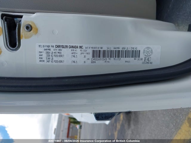 2012 Dodge Grand Caravan Crew მანქანა იყიდება აუქციონზე, vin: 2C4RDGDG4CR155429, აუქციონის ნომერი: 40071987