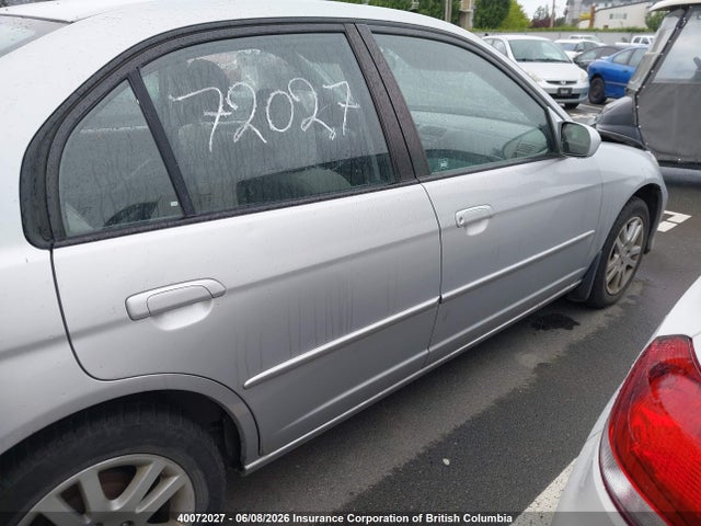 2005 Honda Civic მანქანა იყიდება აუქციონზე, vin: 2HGES16655H028799, აუქციონის ნომერი: 40072027
