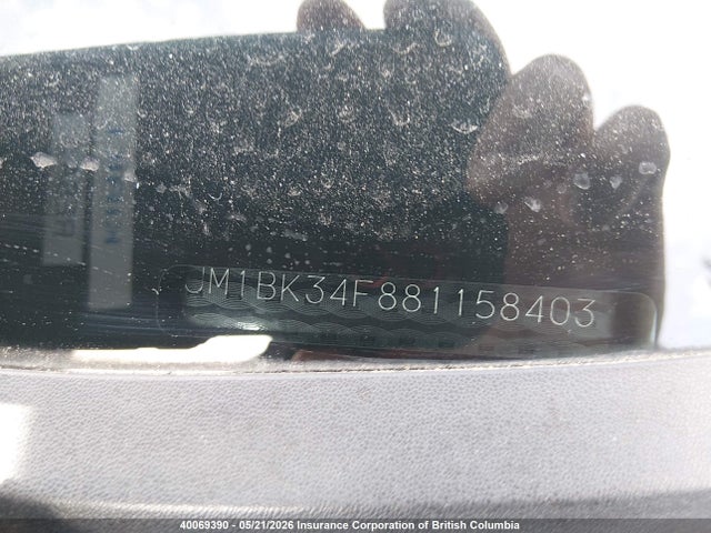 Продажа на аукционе авто 2008 Mazda 3 I, vin: JM1BK34F881158403, номер лота: 40069390