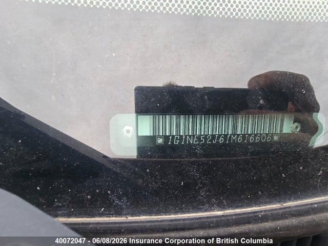 40072047 :رقم المزاد ، 1G1NE52J61M616606 vin ، 2001 Chevrolet Malibu Ls مزاد بيع