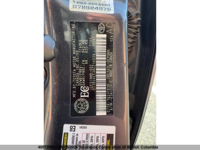 2010 Toyota Corolla S/le/xle მანქანა იყიდება აუქციონზე, vin: 2T1BU4EE3AC214528, აუქციონის ნომერი: 40072064