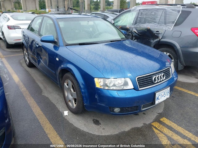 2005 Audi A4 მანქანა იყიდება აუქციონზე, vin: WAUJC68E25A077031, აუქციონის ნომერი: 40072068