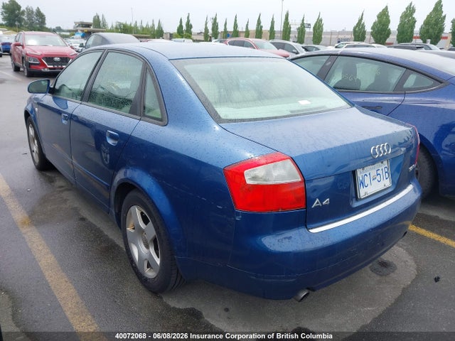 2005 Audi A4 მანქანა იყიდება აუქციონზე, vin: WAUJC68E25A077031, აუქციონის ნომერი: 40072068
