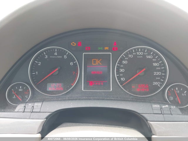 2005 Audi A4 მანქანა იყიდება აუქციონზე, vin: WAUJC68E25A077031, აუქციონის ნომერი: 40072068