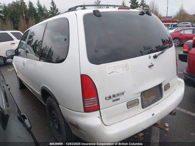 40039869 :رقم المزاد ، 4N2ZN1118WD812635 vin ، 1998 Nissan Quest Xe/gxe/gle مزاد بيع