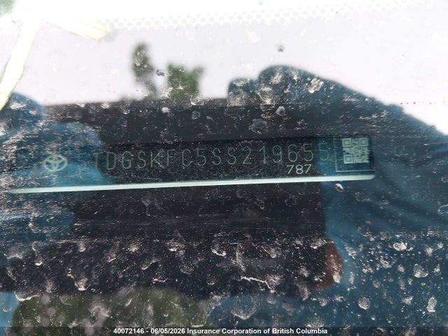 40072146 :رقم المزاد ، 5TDGSKFC5SS219655 vin ، 2025 Toyota Sienna Le/xse/limited/platinum مزاد بيع