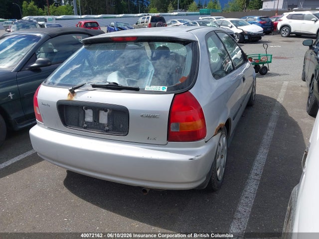1998 Honda Civic მანქანა იყიდება აუქციონზე, vin: 2HGEJ6333WH005971, აუქციონის ნომერი: 40072162
