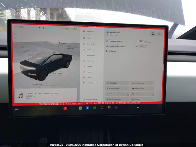 Aukcja sprzedaży 2025 Tesla Cybertruck, vin: 7G2CEHED2SA063835, numer aukcji: 40058625