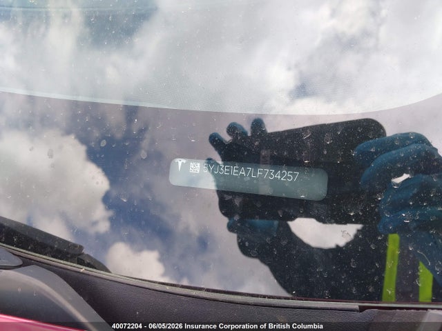 Продаж на аукціоні авто 2020 Tesla Model 3, vin: 5YJ3E1EA7LF734257, номер лоту: 40072204