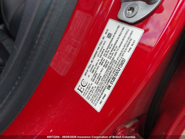 Продаж на аукціоні авто 2020 Tesla Model 3, vin: 5YJ3E1EA7LF734257, номер лоту: 40072204
