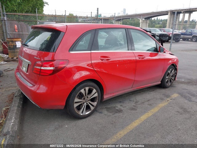 Aukcja sprzedaży 2018 Mercedes-benz B 250 4matic, vin: WDDMH4GB6JJ460631, numer aukcji: 40072222