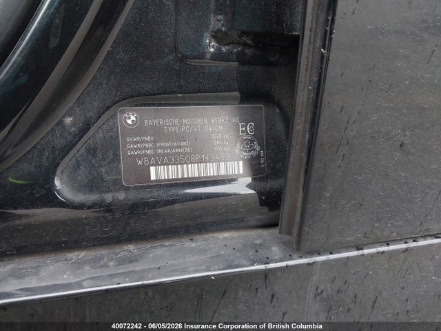 Продажа на аукционе авто 2008 Bmw 328i, vin: WBAVA33508P143459, номер лота: 40072242