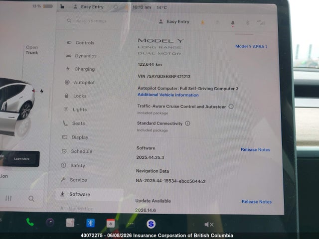 Aukcja sprzedaży 2022 Tesla Model Y, vin: 7SAYGDEE8NF421213, numer aukcji: 40072275