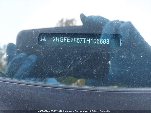 Продаж на аукціоні авто 2026 Honda Civic Sport, vin: 2HGFE2F57TH106683, номер лоту: 40070524