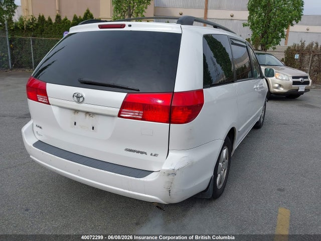 2004 Toyota Sienna Ce/le მანქანა იყიდება აუქციონზე, vin: 5TDZA23CX4S106934, აუქციონის ნომერი: 40072299