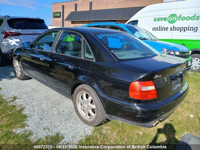 Aukcja sprzedaży 1999 Audi A4, vin: WAUCB28D8XA071958, numer aukcji: 40072325