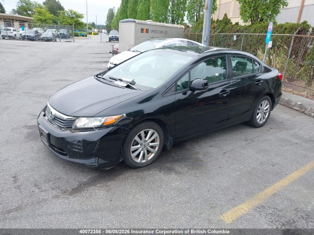 40072358 :رقم المزاد ، 2HGFB2F59CH039982 vin ، 2012 Honda Civic مزاد بيع