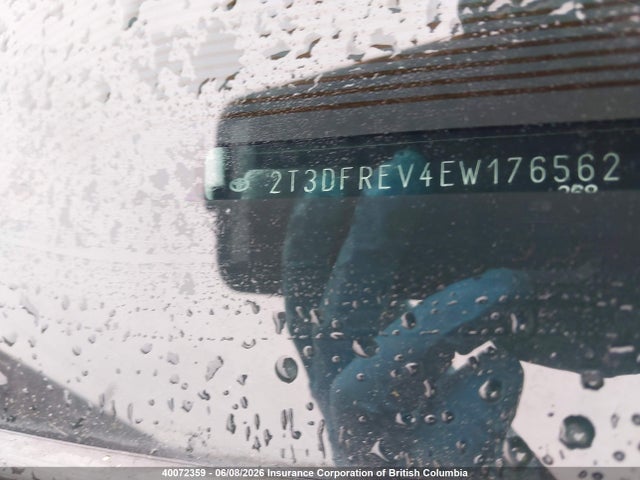 Aukcja sprzedaży 2014 Toyota Rav4, vin: 2T3DFREV4EW176562, numer aukcji: 40072359