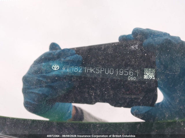 2023 Toyota Camry მანქანა იყიდება აუქციონზე, vin: 4T1B21HK5PU019561, აუქციონის ნომერი: 40072364