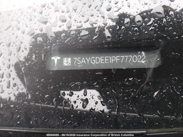 Aukcja sprzedaży 2023 Tesla Model Y, vin: 7SAYGDEE1PF777022, numer aukcji: 40068655