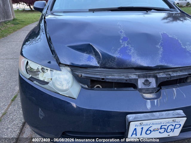 40072409 :رقم المزاد ، 2HGFA16587H023744 vin ، 2007 Honda Civic مزاد بيع